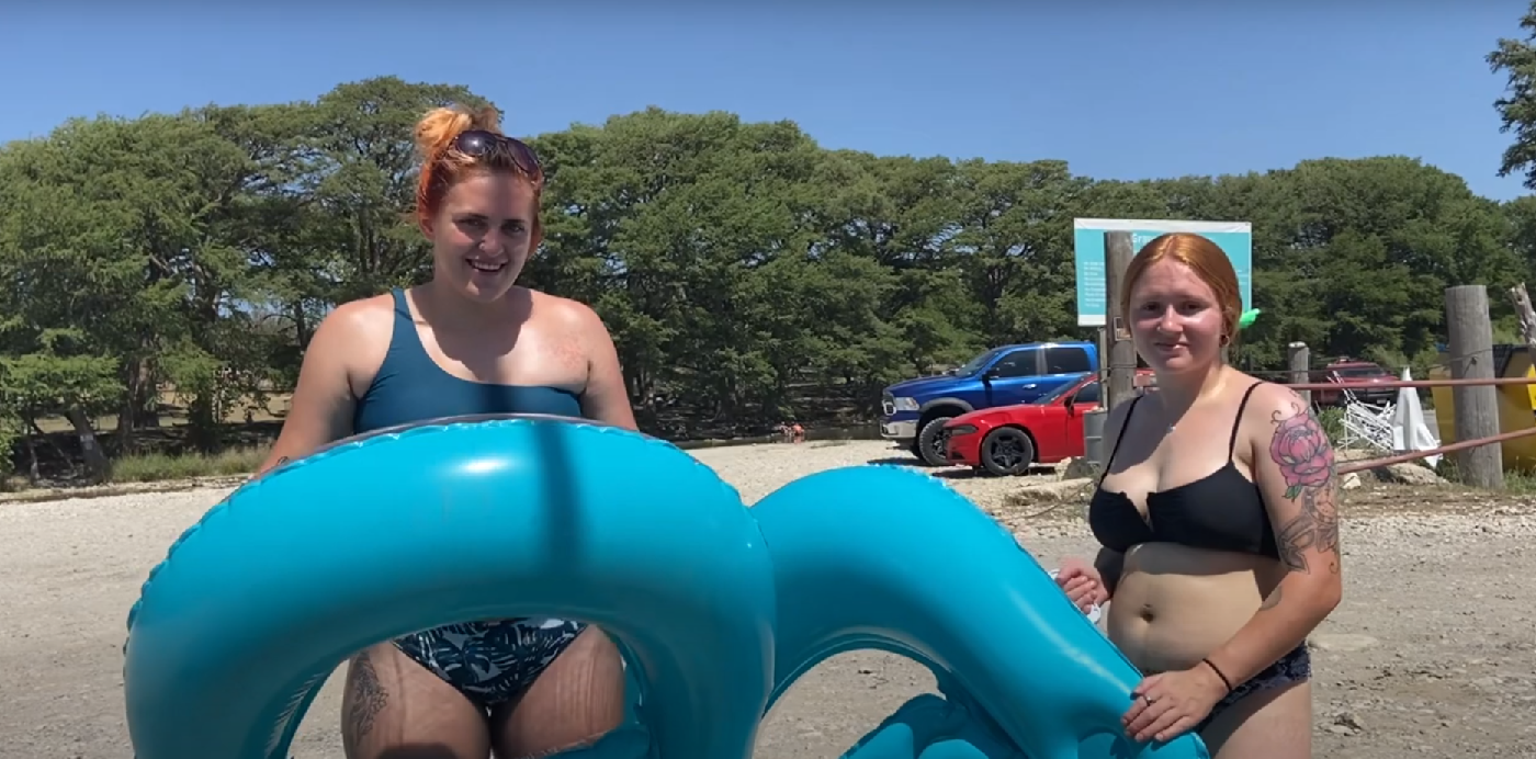 Frio River still flowing at Garner State Park. Flow rate south of