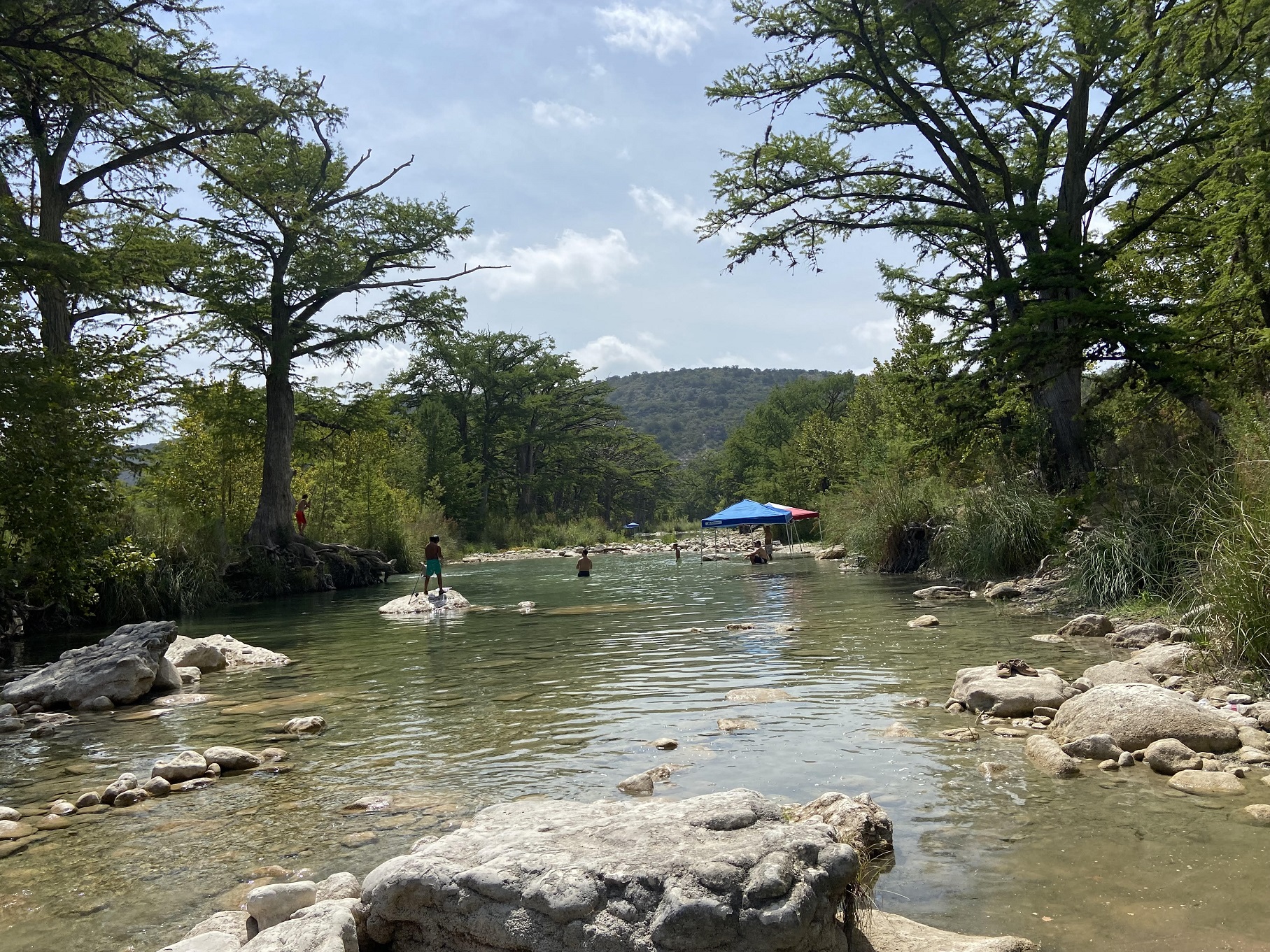 Frio River flow and water conditions vary greatly depending on location