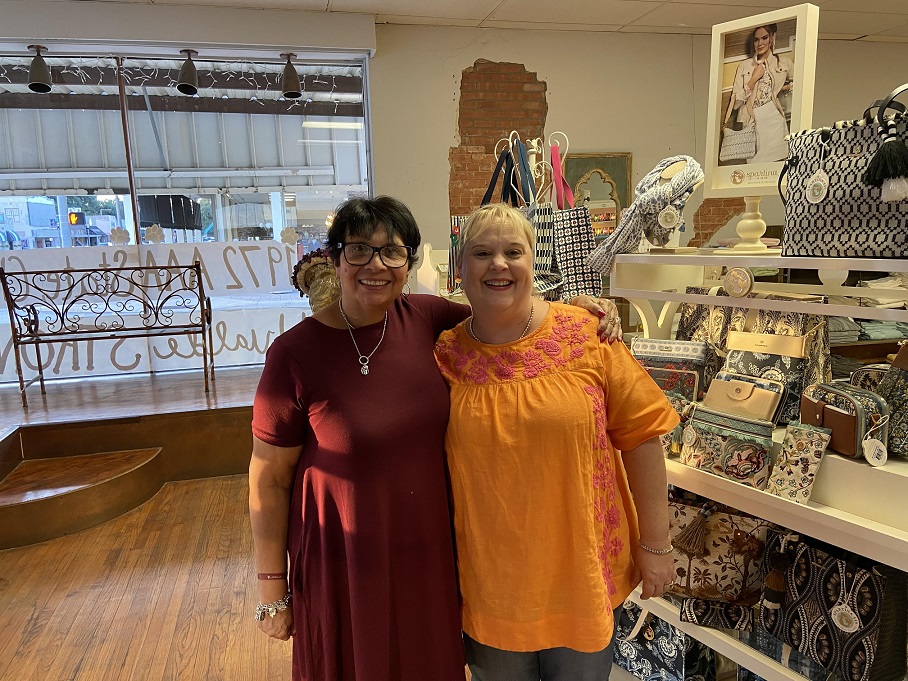 Amy's Attic with Owner Amy Hensarling (left)
