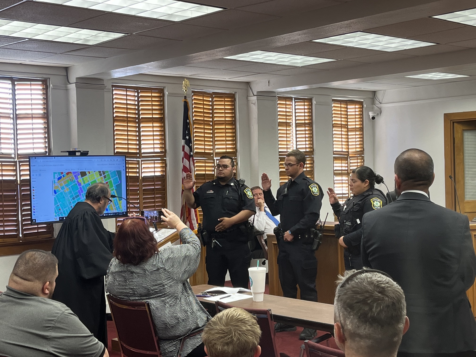 Three New Uvalde Police Department Officers Were Sworn In At The ...