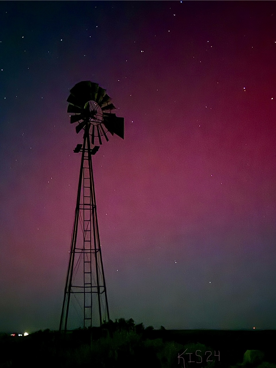 Aurora Borealis seen and photographed over Uvalde County Uvalde Hesperian